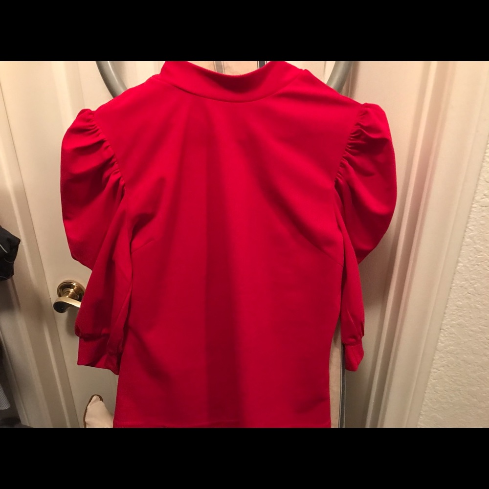 Brand new puffy sleeve top